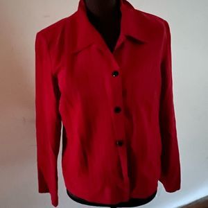 Women’s Red long sleeved shirt, Size 12